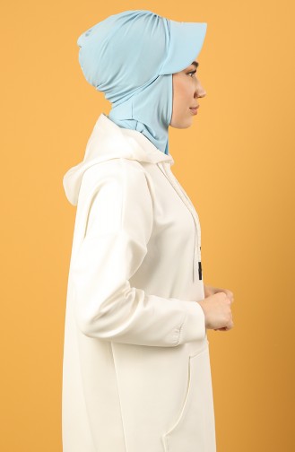 Babyblau Praktischer Turban 0044-18