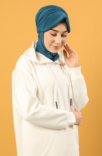 Spor Şapka Scarf Bone 0044-19 Petrol Mavisi