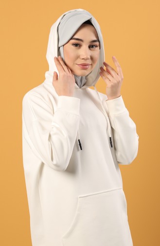 Spor Şapka Scarf Bone 0044-20 Gümüş Gri
