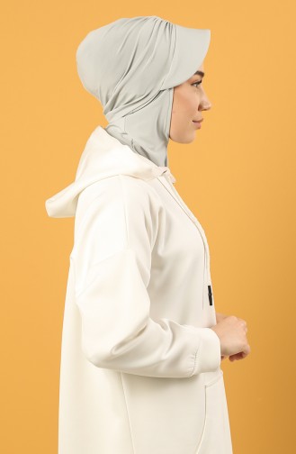 Spor Şapka Scarf Bone 0044-20 Gümüş Gri