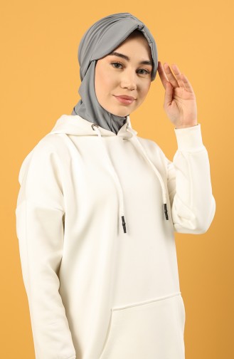Spor Şapka Scarf Bone 0044-27 Gri