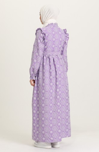 Dunkel-Lila Hijab Kleider 21Y8318-05