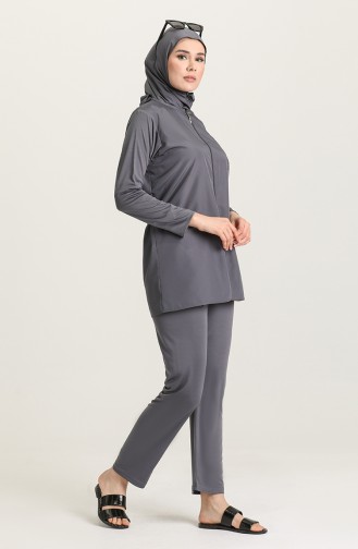 Anthracite Modest Swimwear 02180-03