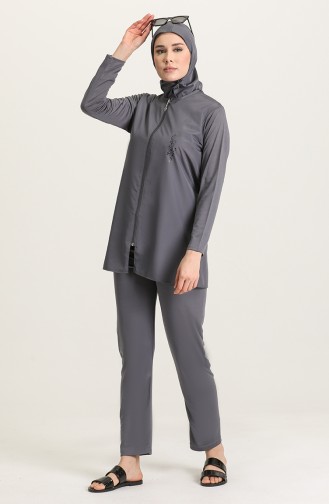 Anthracite Modest Swimwear 02180-03