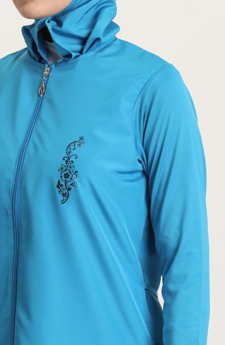 Blau Hijab Badeanzug 02180-06