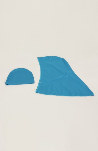 Blau Hijab Badeanzug 02180-06