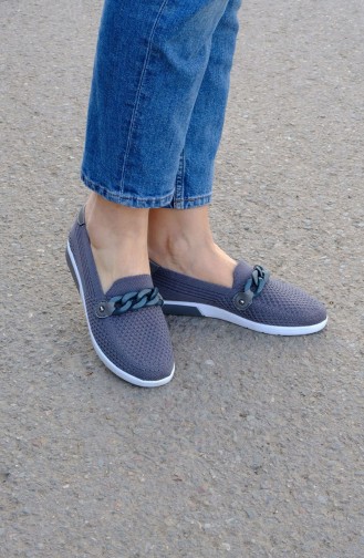 Gray Women`s Flats 30010OR-01zn30010or-01-16