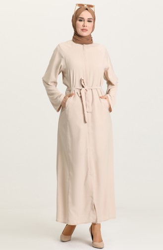 Beige Abaya 6888-03