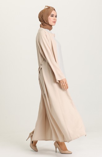 Beige Abaya 6888-03