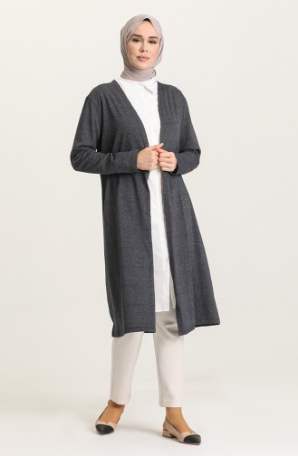 Dunkelblau Strickjacke 8297-01