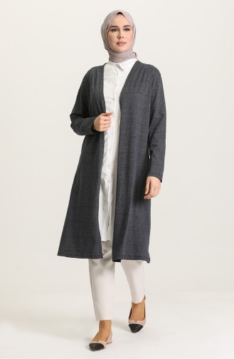 Dunkelblau Strickjacke 8297-01