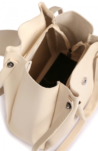 Beige Schultertasche 04-08