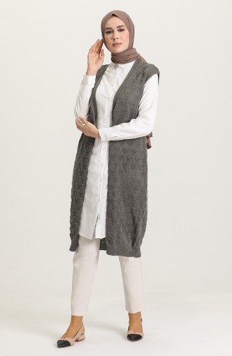 Triko Yelek 0623-01 Gri