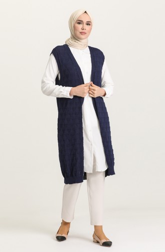 Gilet Sans Manches Bleu Marine 0623-05