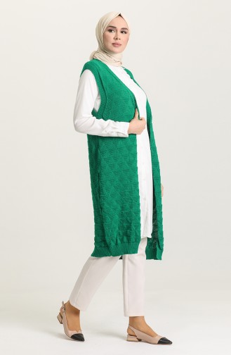 Gilet Sans Manches Vert emeraude 0623-06