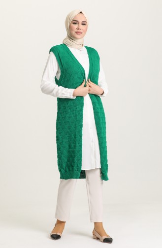 Gilet Sans Manches Vert emeraude 0623-06