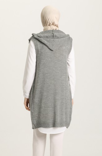 Gilet Sans Manches Gris 0626-03