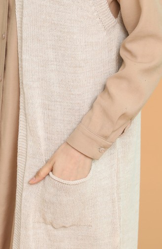 Beige Gilet 0626-09