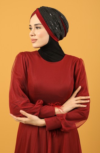 Claret red Ready to wear Turban 0045-02