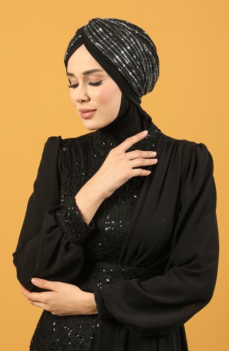 Black Ready to wear Turban 0045-05