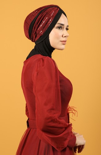 Claret Red Ready to Wear Turban 0045-08