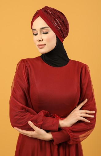 Claret Red Ready to Wear Turban 0045-12