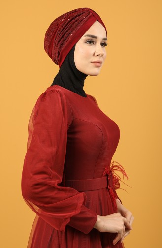 Claret red Ready to wear Turban 0045-12