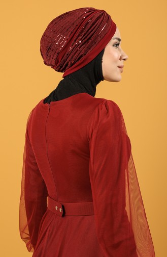 Weinrot Praktischer Turban 0045-12