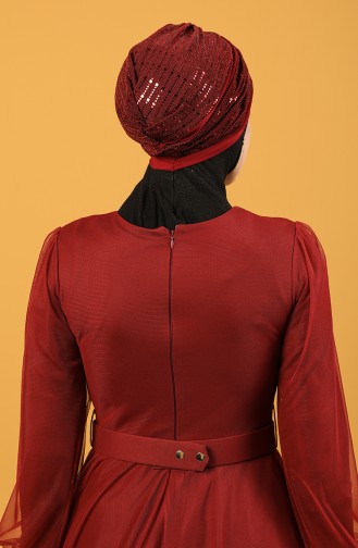 Claret Red Ready to Wear Turban 0045-12