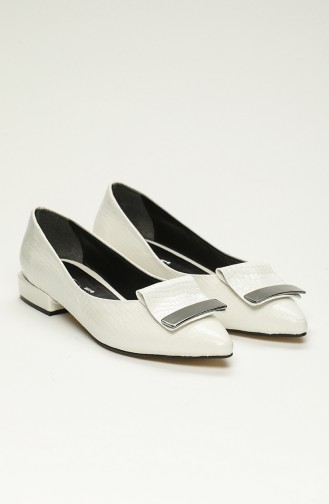 Bayan Ayakkabı S3-4-01 Beyaz Yılan