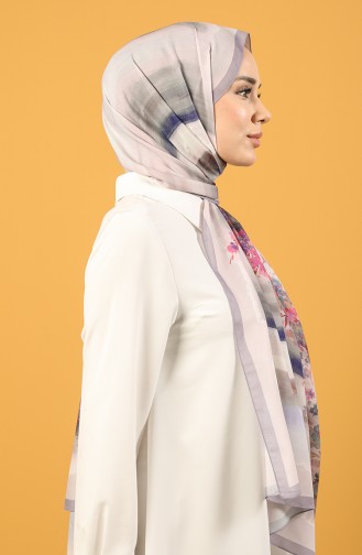Karaca Desenli Soft Şal 90791-12 Lila Fuşya