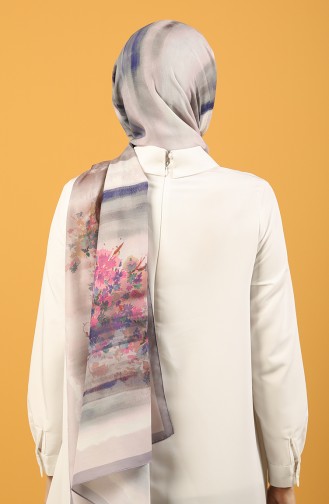 Karaca Desenli Soft Şal 90791-12 Lila Fuşya