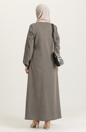 Gray Abaya 3062-01