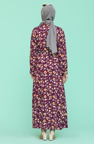 Robe Hijab Pourpre 2157-02