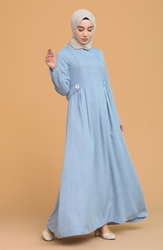 Robe Hijab Bleu 3272-02