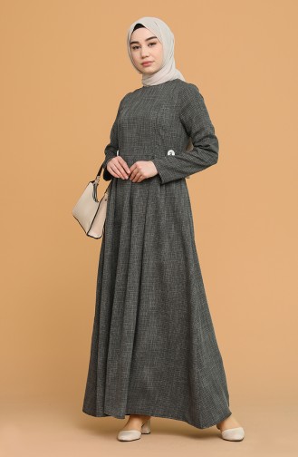 Black Hijab Dress 3272-03