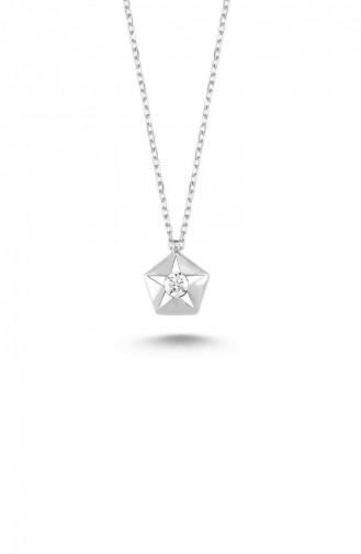 Swarovski Yıldız Tek Taş Kolye Ync12161