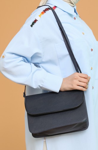 Navy Blue Shoulder Bags 140238-01