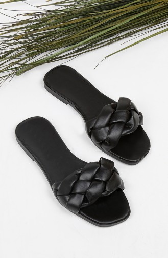 Black Summer slippers 010-01