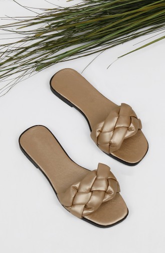 Dark Beige Summer slippers 010-05