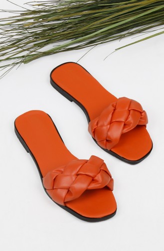 Orange Summer slippers 010-06