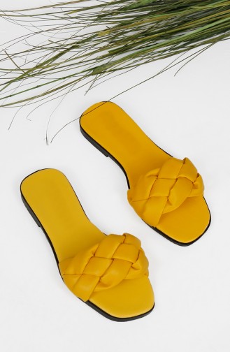 Yellow Summer slippers 010-08