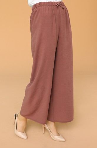 Bol Paça Pantolon 5632-10 Gül Kurusu