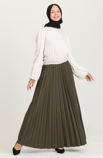 Khaki Skirt 2453-03