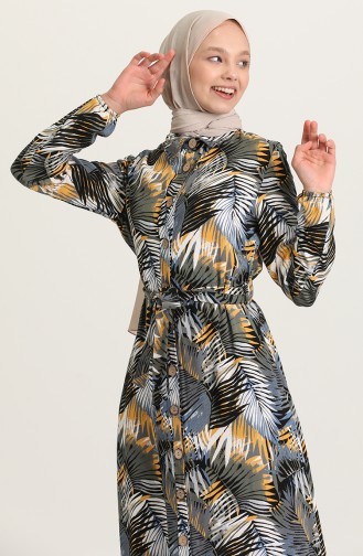Anthracite Hijab Dress 1247-03