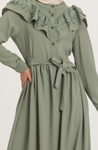 فستان أخضر مائي 5052-04