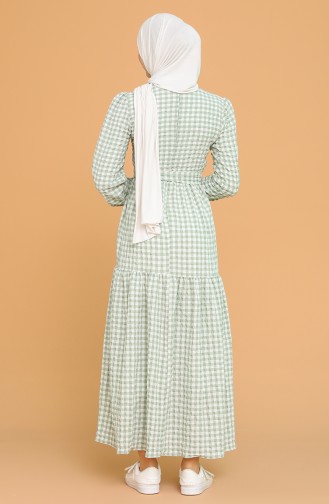 فستان أخضر 5340A-03
