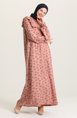 Dusty Rose Hijab Dress 21Y8337-03