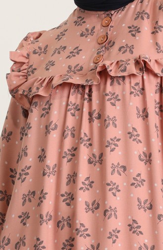 Robe Hijab Rose Pâle 21Y8337-03