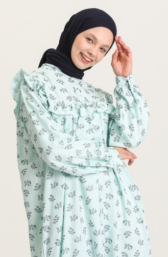 Robe Hijab Vert menthe 21Y8337-05
